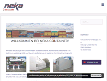 Tablet Screenshot of neka-container.de